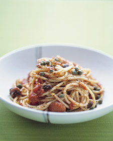 Pasta Puttanesca Dinner Tonight with Food Everyday